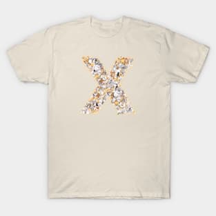 cat letter X (the cat forms the letter X) T-Shirt